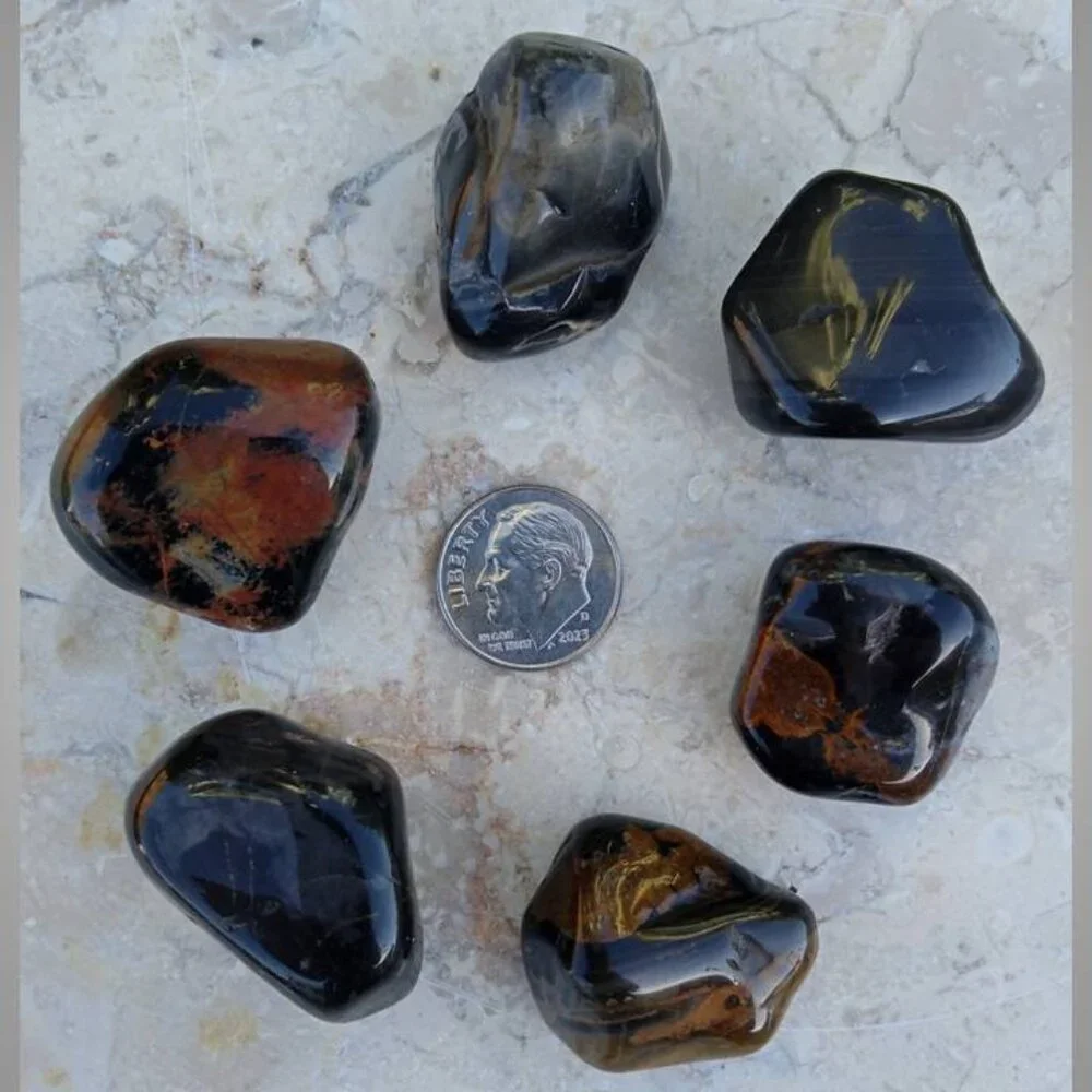 ONE TIGER'S EYE tumbled stone crystal PROTECTION crystal